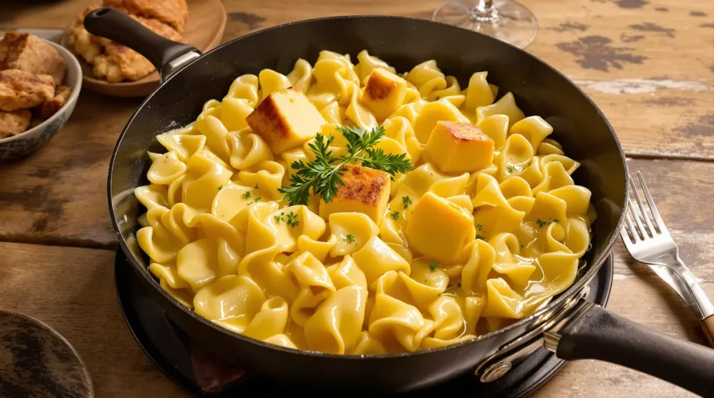 « Je n'avais jamais goûté quelque chose d'aussi réconfortant » : la poêlée spätzle-munster prête en seulement 10 minutes